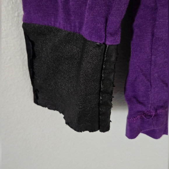 Hooded Purple Girls Shirt T2Love Size 10 - Picture 4 of 6